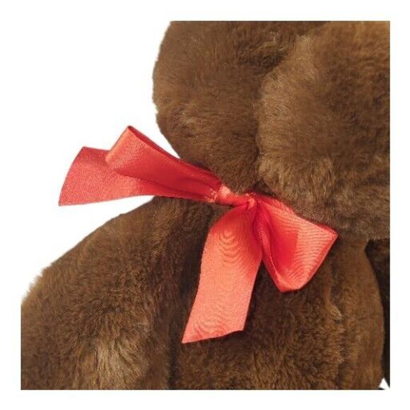 Animal Adventure Plush Brown Teddy Bear Red Bow Heart Stuffed Animal 2020 19" - Picture 7 of 14